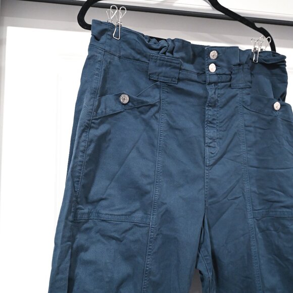 Veronica Beard Size 32 High Rise Karter Straight Leg Pant Navy Blue - Picture 4 of 9